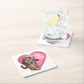 タイガーバレンタインデー スクエアペーパーコースター (インサイチュ)