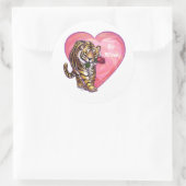 タイガーバレンタインデー ラウンドシール (バッグ)