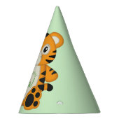 タイガーバースデーパーティーグリーン パーティーハット (右)