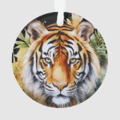 タイガーパステルフラワーズサファリウォーターカラーサバンナ オーナメント (裏面)