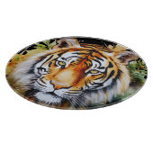 タイガーパステルフラワーズサファリウォーターカラーサバンナ カッティングボード (角)