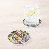 タイガーパステルフラワーズサファリウォーターカラーサバンナ コースター (側面)