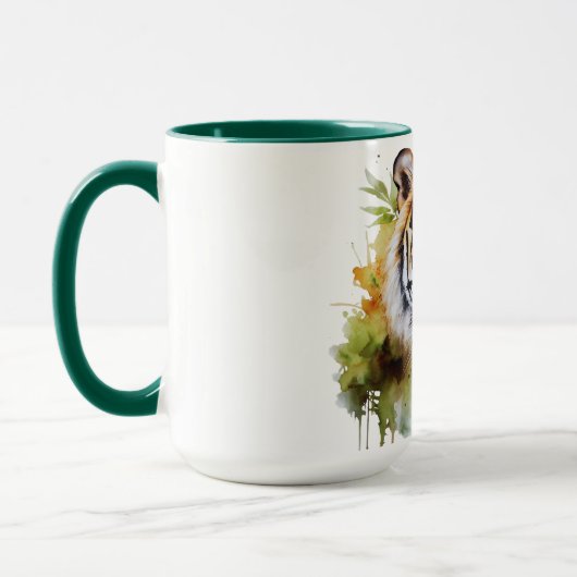 タイガーパステルフラワーズサファリウォーターカラーサバンナ マグカップ (左)