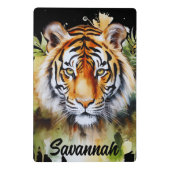 タイガーパステルフラワーズサファリウォーターカラーサバンナ ミニクリップボード (裏面)
