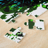 タイガーパズルカラフル – タイガーアイズパズル ジグソーパズル (側面)