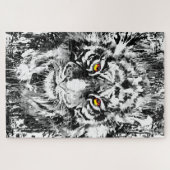 タイガーパズル |タイガー顔パズル ジグソーパズル (横)