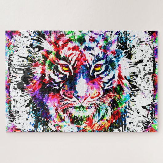 タイガーパズル | Tigerカラフルスケッチパズル ジグソーパズル (横)