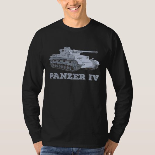 タイガーパンザーIv戦車世界大戦2ドイツ戦車 Tシャツ (正面)
