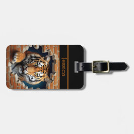 タイガーパーソナライズされたオレンジ ラゲッジタグ