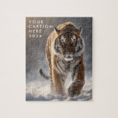 タイガーパーソナライズされたジグソーパズルシベリアカスタム ジグソーパズル (縦)