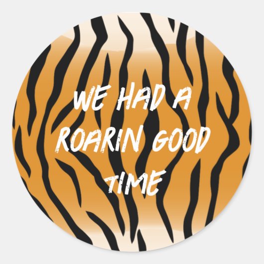 タイガーパーティーシール ラウンドシール (正面)