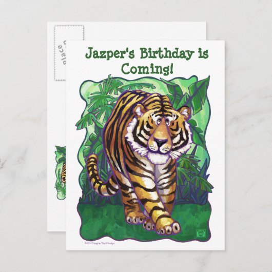 タイガーパーティーセンター インビテーションポストカード (正面/裏面)