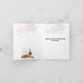 タイガーパートリング – 動物の休日の新年のカード カード (内部)