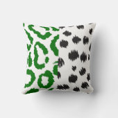 タイガーヒョウパーソナライズされたジャングル大きな猫動物 クッション (裏面)