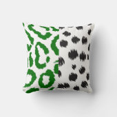 タイガーヒョウパーソナライズされたジャングル大きな猫動物 クッション (正面)