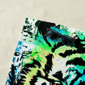 タイガービーチタオルカラフル- Tiger Eyes ビーチタオル (インサイチュ)