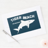 タイガービーチ – バハマシャークダイビング 長方形シール (封筒)