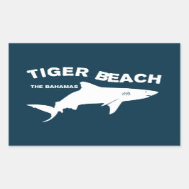 タイガービーチ – バハマシャークダイビング 長方形シール