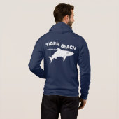 タイガービーチ – バハマ |サメでダイビング パーカ (裏面フル)