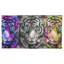 タイガーピローケース – 3つのカッコいいタイガーヘッド 枕カバー