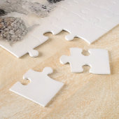 タイガーファミリーインウィンターランドスケープジグソーパズル ジグソーパズル (側面)