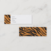 タイガーファンキーストライプの野生動物の柄の贈り物 スキニー名刺 (正面/裏面)