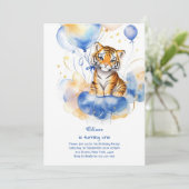 タイガーファースト誕生日招待状 招待状 (スタンド正面)