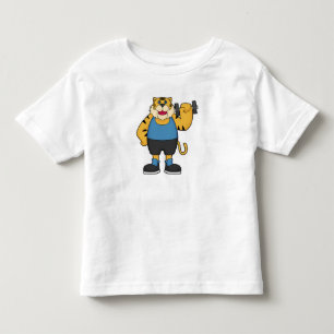 タイガーフィットネスダンベル トドラーTシャツ