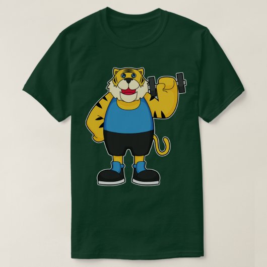 タイガーフィットネスダンベル Tシャツ (デザイン正面)