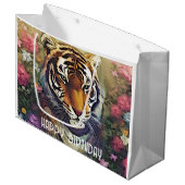 タイガーフラワーカスタム文字抱き枕 ラージペーパーバッグ (正面アングル)