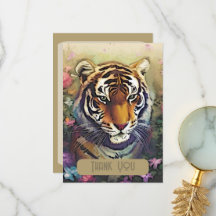 タイガーフラワーサンキューカード