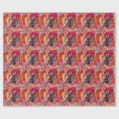 タイガーフローラデジタルアート ラッピングペーパー (フラット)