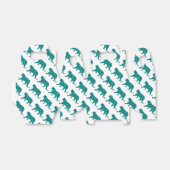 タイガーブラックとティール（緑がかった色）シルエット フェイバーボックス (折り畳みなし)