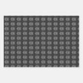 タイガーブラックとホワイト顔Tシャツフード付きスウェットシャツ ラッピングペーパーシート (正面3)