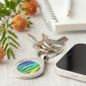 タイガーブラックとレインボーギフト キーホルダー (側面)