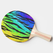 タイガーブラックとレインボーギフト 卓球ラケット (横)