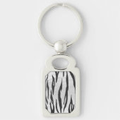 タイガーブラックアンドホワイトプリント キーホルダー (正面)