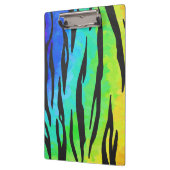 タイガーブラックアンドレインボープリント クリップボード (左)