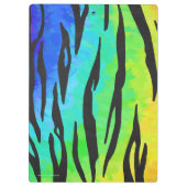 タイガーブラックアンドレインボープリント クリップボード (裏面)