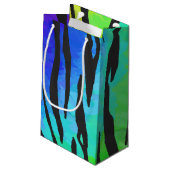 タイガーブラックアンドレインボープリント スモールペーパーバッグ (裏面アングル)