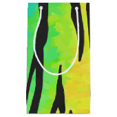 タイガーブラックアンドレインボープリント スモールペーパーバッグ (正面)