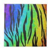 タイガーブラックアンドレインボープリント タイル (正面)