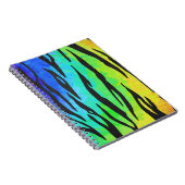 タイガーブラックアンドレインボープリント ノートブック (右側)