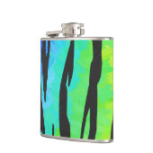 タイガーブラックアンドレインボープリント フラスク (左)