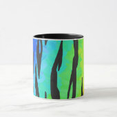 タイガーブラックアンドレインボープリント マグカップ (中央)