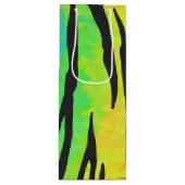 タイガーブラックアンドレインボープリント ワインギフトバッグ (正面)