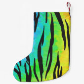 タイガーブラックアンドレインボー物 スモールクリスマスストッキング (裏面)