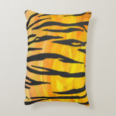 タイガーブラック&オレンジプリント アクセントクッション (裏面(縦))