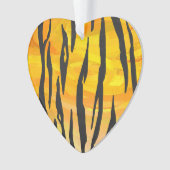 タイガーブラック&オレンジプリント オーナメント (正面)