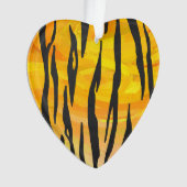 タイガーブラック&オレンジプリント オーナメント (正面)